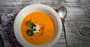 Rрем-суп из имбиря и моркови