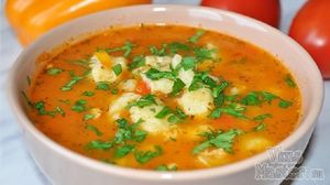 Непревзойденный томатный суп с клецками