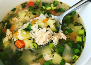 Вкусный и быстрый рыбный суп с семгой