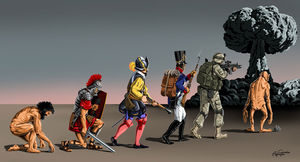 Война и мир: мощные иллюстрации Гюндуза Агаева