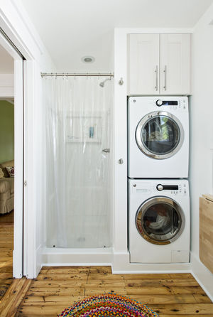 Как разместить стиральную машину в ванной: 5 идей