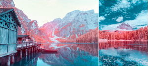 Доломитовые Альпы в инфракрасном цвете на снимках Паоло Петтигиани
