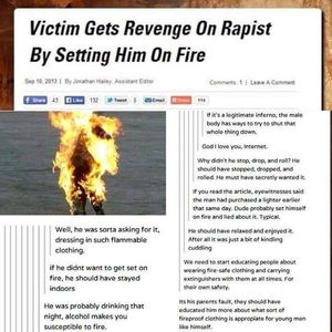 Месть жертвы изнасилования: подожгла насильника