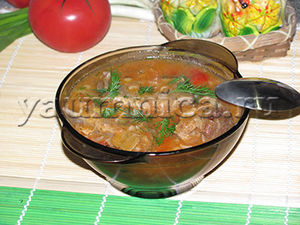 Очень вкусный наваристый суп со свиными рёбрышками и рисом – пошаговый фото рецепт