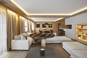 Апартаменты в стиле шале в горнолыжном курорте Ружмон, Швейцария от студии Plusdesign