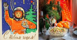 Вот как накрывали новогодний стол в СССР. 5 классических блюд.