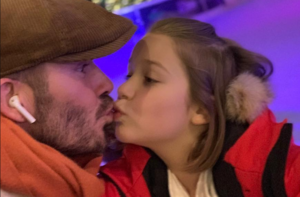 Бекхэм поцеловал 7-летнюю дочь в губы, и его поддержали тысячи отцов — фото