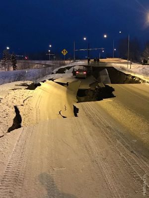 На Аляске произошло землетрясение магнитудой 7 баллов