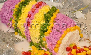 Праздничный вкусный салат с курицей и орехами на новогодний стол – пошаговый фото рецепт