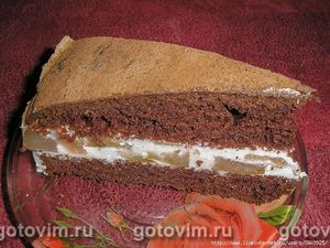 Шоколадный торт с кремом-суфле «Грушевое наслажденье» - как же он вкусно пахнет грушами
