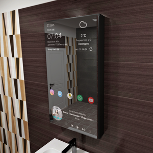 Мебель будущего — шкафчик для ванной с интерактивным зеркалом (5 фото)