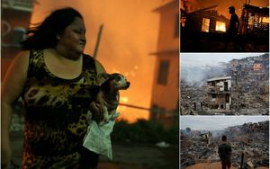 Огонь уничтожил 600 домов на сваях в Бразилии