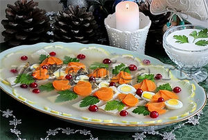 Красивое заливное из рыбы на праздничный стол – пошаговый фото рецепт