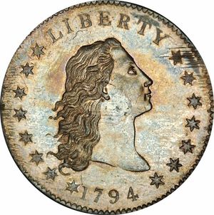Серебряный доллар 1794: самая дорогая монета в мире (США) (4 фото)