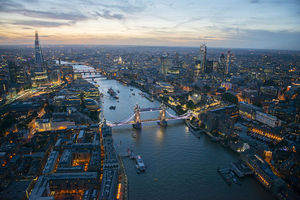 Снимки Англии и Лондона с вертолета