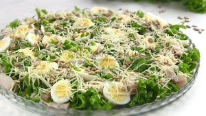 Салат с семечками подсолнуха и селедкой рецепт с фото