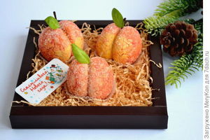Пирожное «Заснеженные персики»
