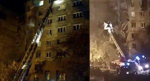 Магнитогорск: в результате взрыва газа обрушился подъезд дома