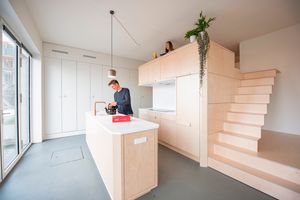 Маленький лофт в Амстердаме, Нидерланды от студии Heren 5 Architecten