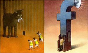 Брутально честные иллюстрации Павла Кучинского о том, что не так с нашим обществом