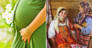 Как на Руси определяли пол будущего ребенка? (4 фото)