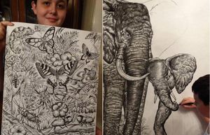 Сербский подросток рисует потрясающие портреты животных с помощью простого карандаша или шариковой р