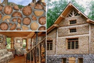 Поленья вместо кирпича, или Как построить колоритный эко-дом из обычных дров