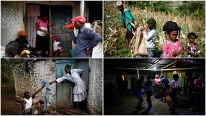Изолированная и забытая деревня в Гаити