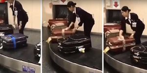 Японка поразила всех своим отношением к багажу в аэропорту