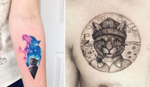 26 замурррчательных татуировок с котиками