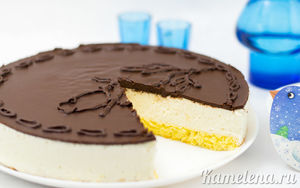 Торт «Птичье молоко» - классический с белоснежным упругим суфле и шоколадом