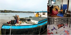 Пара превратила 100-летнюю лодку в ЭКО-дом своей мечты