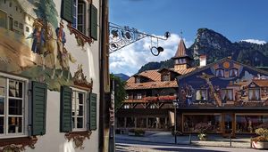 Расписная деревушка в Баварии, где каждый дом - настоящее произведение искусства