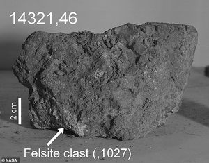 Среди добытого астронавтами Аполлона-14 лунного грунта оказался камень с Земли