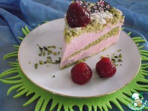 Клубнично-фисташковый торт - не просто вкусный – он безумно вкусный!