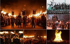 Вторжение викингов! Тысячи людей собрались на ежегодный фестиваль огня