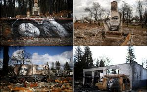 Восставшие из пепла: граффити в сожженном городе Парадайз