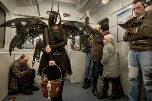 Мода российского метро: фрики из подземки (36 фото)