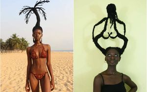 Удивительные прически художницы из Кот-д’Ивуара