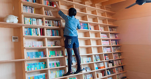Японский архитектор спроектировал дом с библиотекой, которой не страшны землетрясения