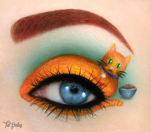 Необычные коты или макияж от Таль Фалек — Eщё