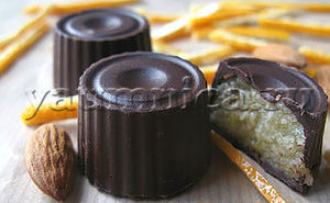 Вкусные домашние шоколадные конфеты с апельсиновым марципаном – пошаговый фото рецепт