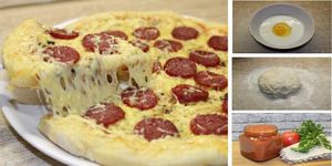 Моментальное тесто для пиццы на кефире: пошаговые фото (бонус — рецепт самого вкусного домашнего томатного соуса)