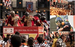 Многовековая битва апельсинами в Италии