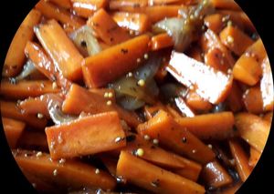 Морковь глазированная с медом и бальзамическим уксусом