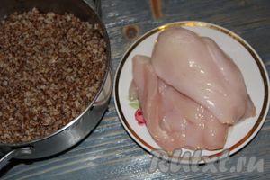 Гречневые зразы с куриным филе, зеленым луком и яйцом – для которых не требуется гарнир