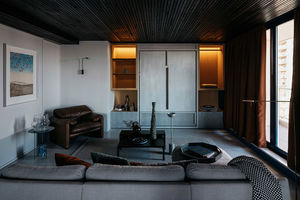 Черный цвет и бетон: стильная квартира холостяка в Сиднее
