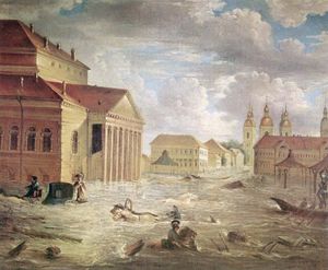 Настоящая причина наводнения 1824 года в С.-Петербурге.