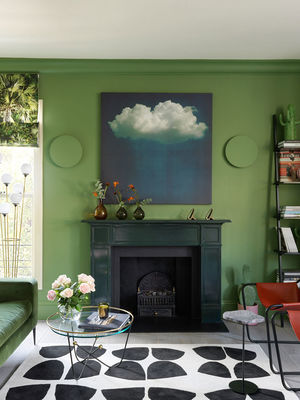 Весенний зеленый в интерьере квартиры в Лондоне по проекту российского дизайнера (85 кв. м)
