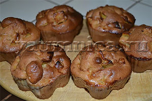 Вкусные кексы с яблоками в формочках – пошаговый фото рецепт